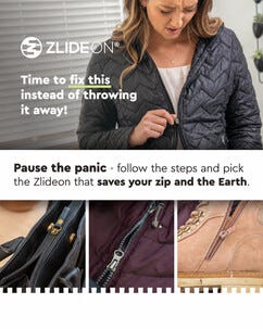 ZlideOn Zipper Waterproof for vanntette glidelåser L, 1-pakning