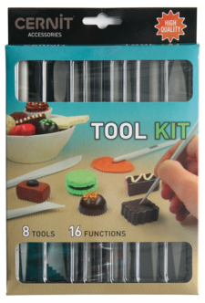 Cernit Tool Kit verktyg för lera, 8-pack