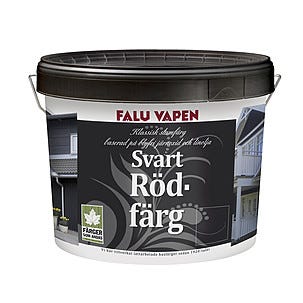Rödfärg Svart Falu Vapen 