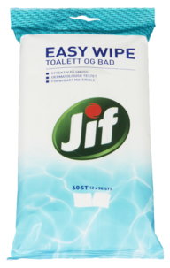 Jif Easy Wipe bad engangskluter, 2 x 30-pakning