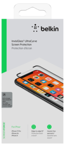 Skärmskydd för iPhone 11 Pro / iPhone XS / iPhone X, Belkin ScreenForce UltraCurve