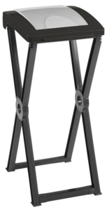 Sammenleggbar søppelsekkholder med lokk