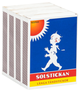 Solstickan långa tändstickor, 4-pack