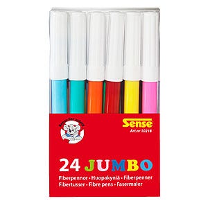 Jumbo Sense tusjpenner, 24-pack