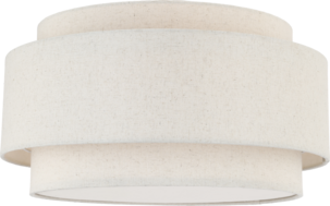 Northlight Albert plafond, metall og lin, 40 cm