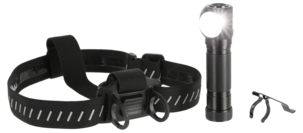 Oppladbar hodelykt 500 lumen, regnavvisende