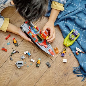 LEGO City Brandräddningsbåt från 5 år, 60373