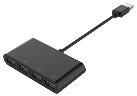 USB hub 4 portar Exibel