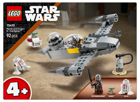 LEGO Star Wars Mando og Grogus N-1 Starfighter 75410, fra 4 år