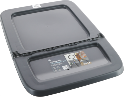 Taitettava kansi säilytyslaatikkoon 41-3984, 34 l/55 l, harmaa