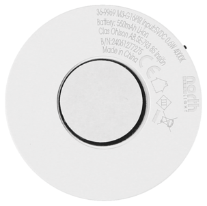 Batteridrevet garderobelampe med sensor, rund, oppladbar