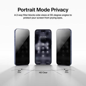 Belkin InvisiGlass Privacy iPhone 17 Pro Max skärmskydd