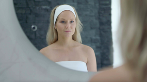 Hårband Waffle Smart Microfiber, vit