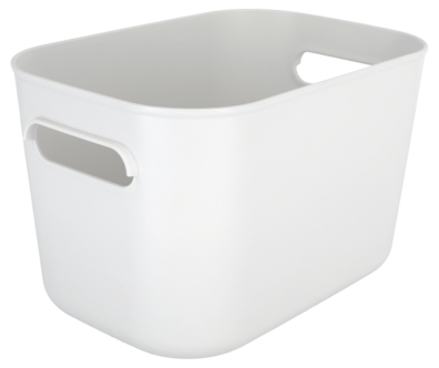 Serenity förvaringslåda i plast utan lock, vit