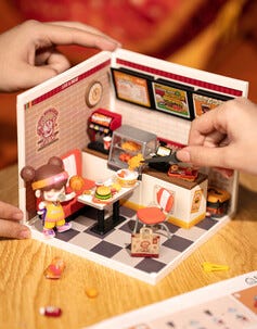 Rolife Super Creator miniatyrrum Yum Yum Burgers, från 12 år
