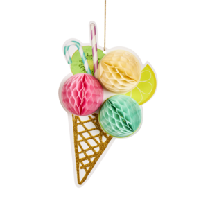 Festdekorasjoner med iskremtema