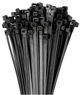 Buntband svarta, 100-pack