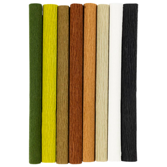 Creativ Company kreppapir natur 25x60 cm 8-pakning