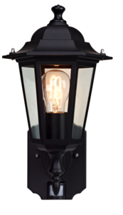 Northlight  utelampe klassisk IP33, med sensor