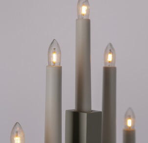 LED-lamput kynttelikköön E10, 10–55 V, 4 kpl, Northlight