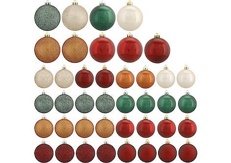 Joulupallot Mix, 41 kpl