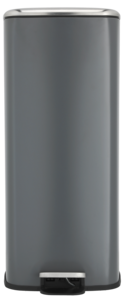 Pedalbøtte i metall med soft close, 30 liter