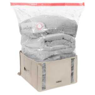 Vakuumpåse med förvaringslåda, stapelbar