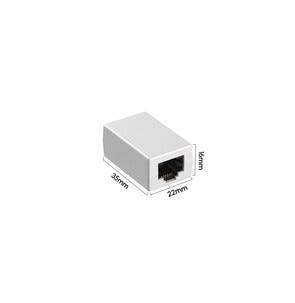 Skarvdon RJ45 hona-hona guldpläterad