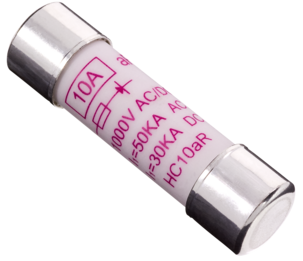 Säkring HC10aR 1000 V/10 A, 10,3 x 38 mm