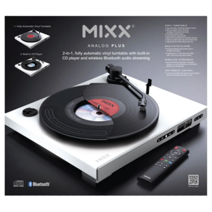 MIXX Analog Plus vinylspelare Bluetooth, CD-spelare