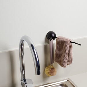 Disktrasehållare självhäftande, hållare med 2 krokar