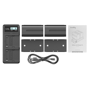 SmallRig 3823 NP-F970-batteri och laddare för Sony