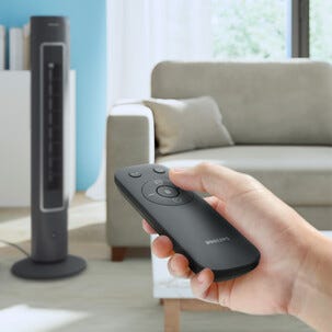 Philips CX5535 pelarfläkt med fjärrkontroll tyst, 40 W