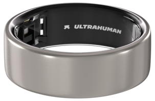 Ultrahuman Ring Air smartring, Raw Titanium