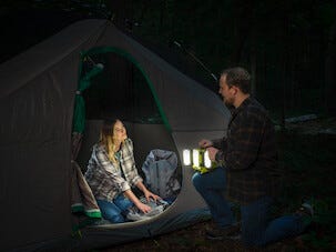 Ryobi RLPH18-0 hybrid arbeidsbelysning med LED-paneler