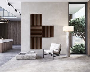 FibroTech Square akustikkpanel til vegg og tak, 2-pakning