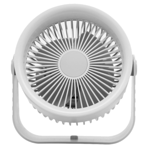Pöytätuuletin, ladattava tuuletin USB, seinäkiinnike, valkoinen, 20 cm