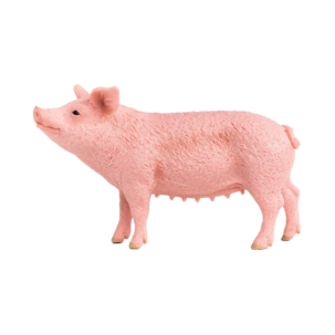 Schleich Porsas, vaaleanpunainen maatilan eläin, yli 3-vuotiaille