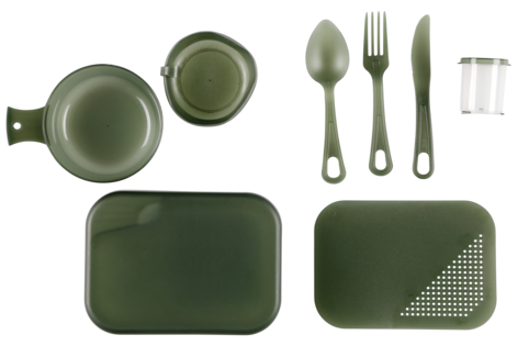 Campingset plast, 9 delar