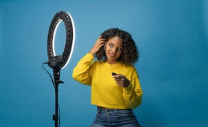 Streamplify Light 14 ringlight mobil med stativ, LED