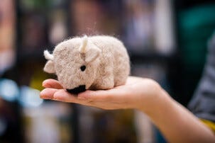 Agna Wool Art Kit Huovutustyö biisoni, 10 cm