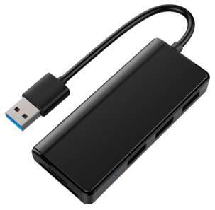 USB-hubi, 3 USB-A-porttia ja muistikortinlukija