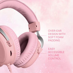 Deltaco Gaming GAM-030-RGB-P Pelikuulokkeet roosa