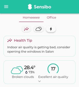 Sensibo Air Pro smart styring av aircondition og varmepumpe