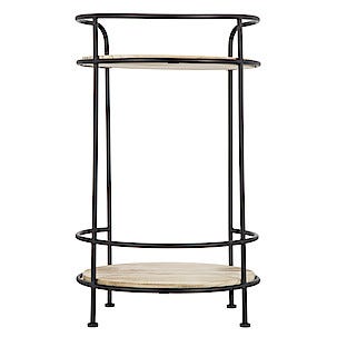 Sidebord, tre/metall. 