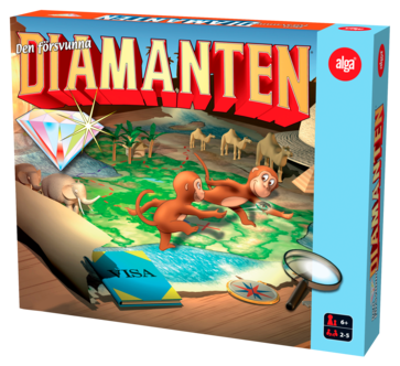 Den Försvunna Diamanten brädspel Alga, från 6 år