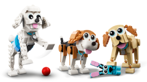 LEGO Creator 3-i-1 Gulliga hundar 31137, från 7 år