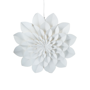 Batteridriven julstjärna blomma, vit, 50 cm, Northlight