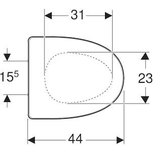 Ifö Sign WC-istuimen kansi, pehmeää muovia, valkoinen
