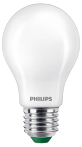 Varmhvit LED-pære E27 A60 2,3 W, Philips Ultra Efficient